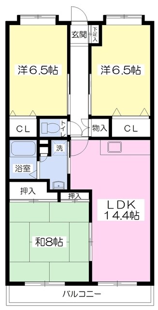 コルビュジェ湘南台の物件間取画像