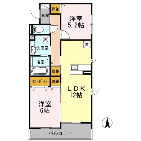 トロアモリールの物件間取画像