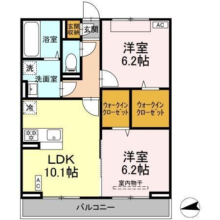 ヴェルジェの物件間取画像