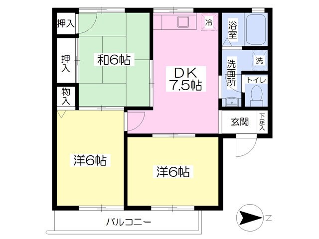 レジデンス片岡の物件間取画像