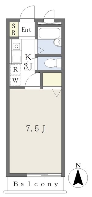 新横浜駅 徒歩3分 2階の物件間取画像