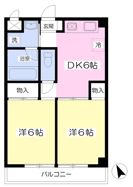 グリーンハイツ橘の物件間取画像