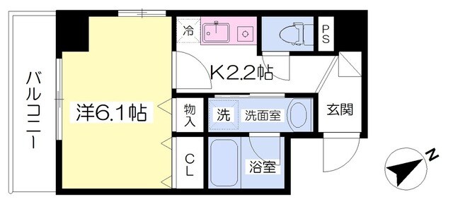 和田町駅 徒歩4分 5階の物件間取画像