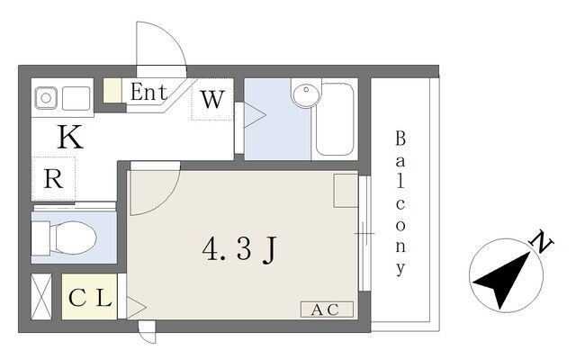 メルディア小岩の物件間取画像