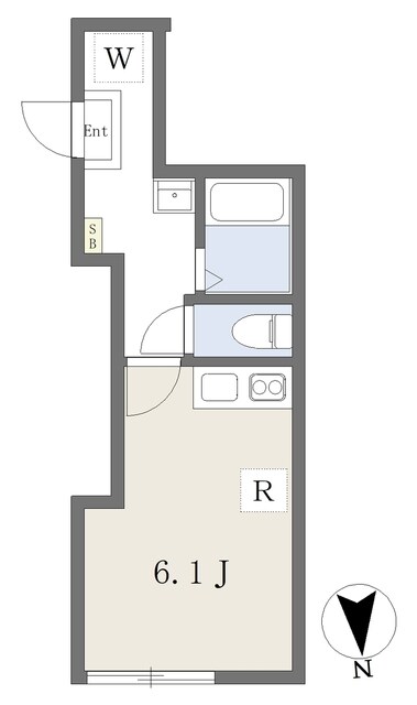 小岩駅 徒歩6分 2階の物件間取画像