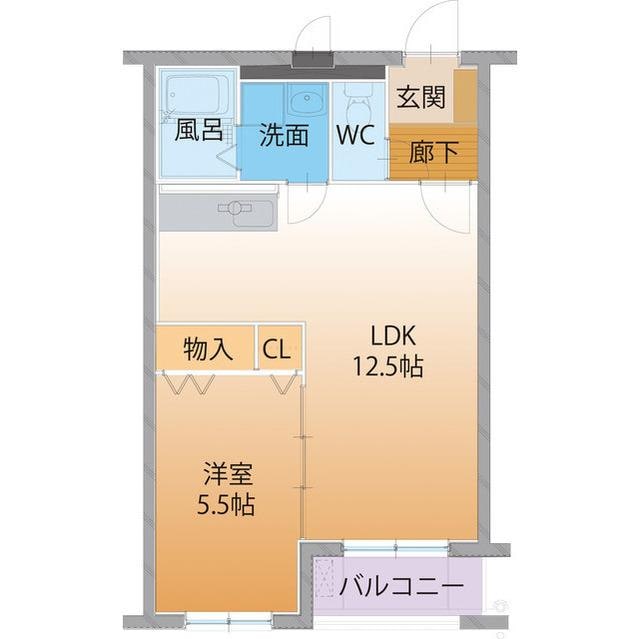 50ハートフルコパン　はやしの物件間取画像