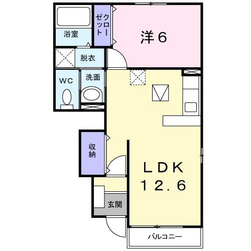 ３３アルティプラーノⅢの物件間取画像