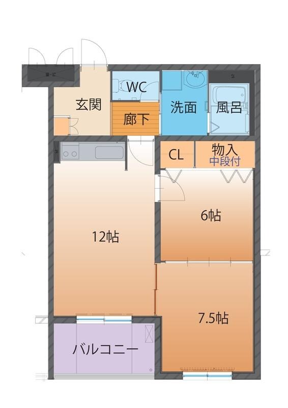 物件間取画像