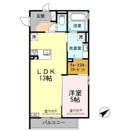 リヤン環水の物件間取画像