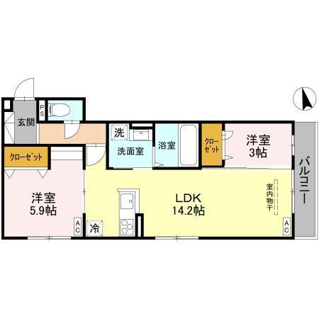 カーサ　ファミールの物件間取画像