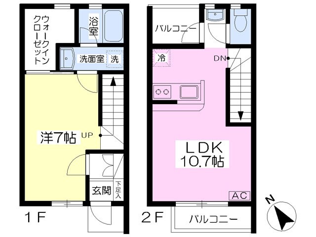 ヒルサイドコートの物件間取画像