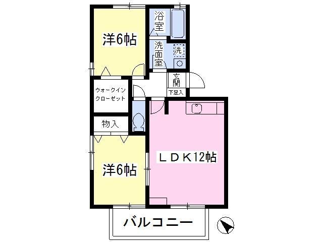 ガーデンハウス１番館の物件間取画像