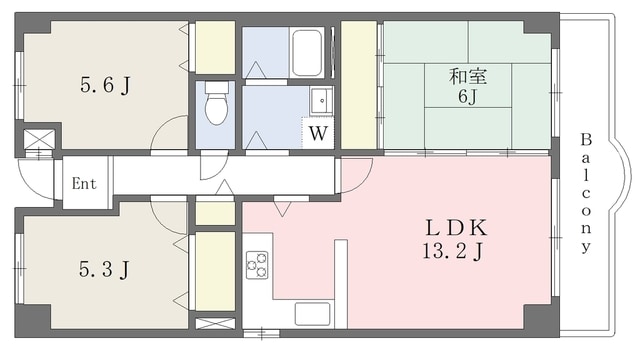 アルデール本中山の物件間取画像