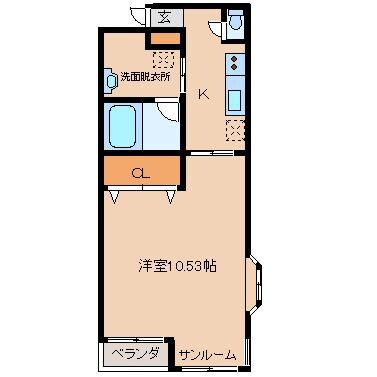 グランディオ立山の物件間取画像