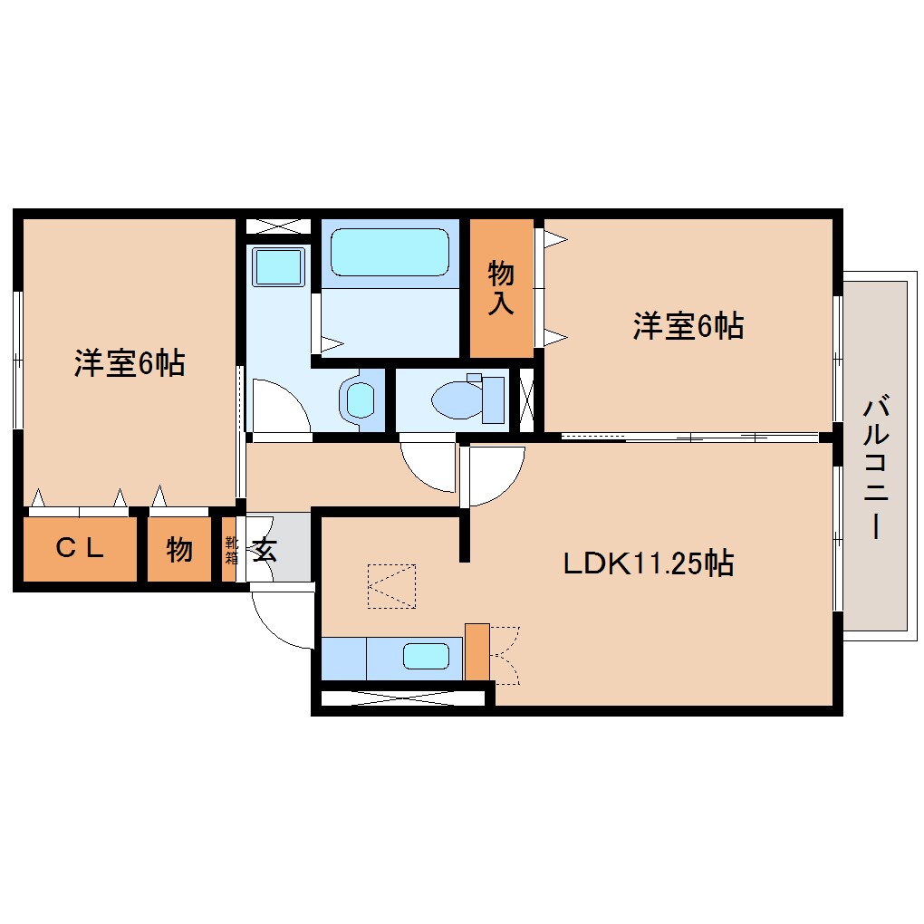 草薙駅 バス15分  弥生町下車：停歩2分 1階の物件間取画像