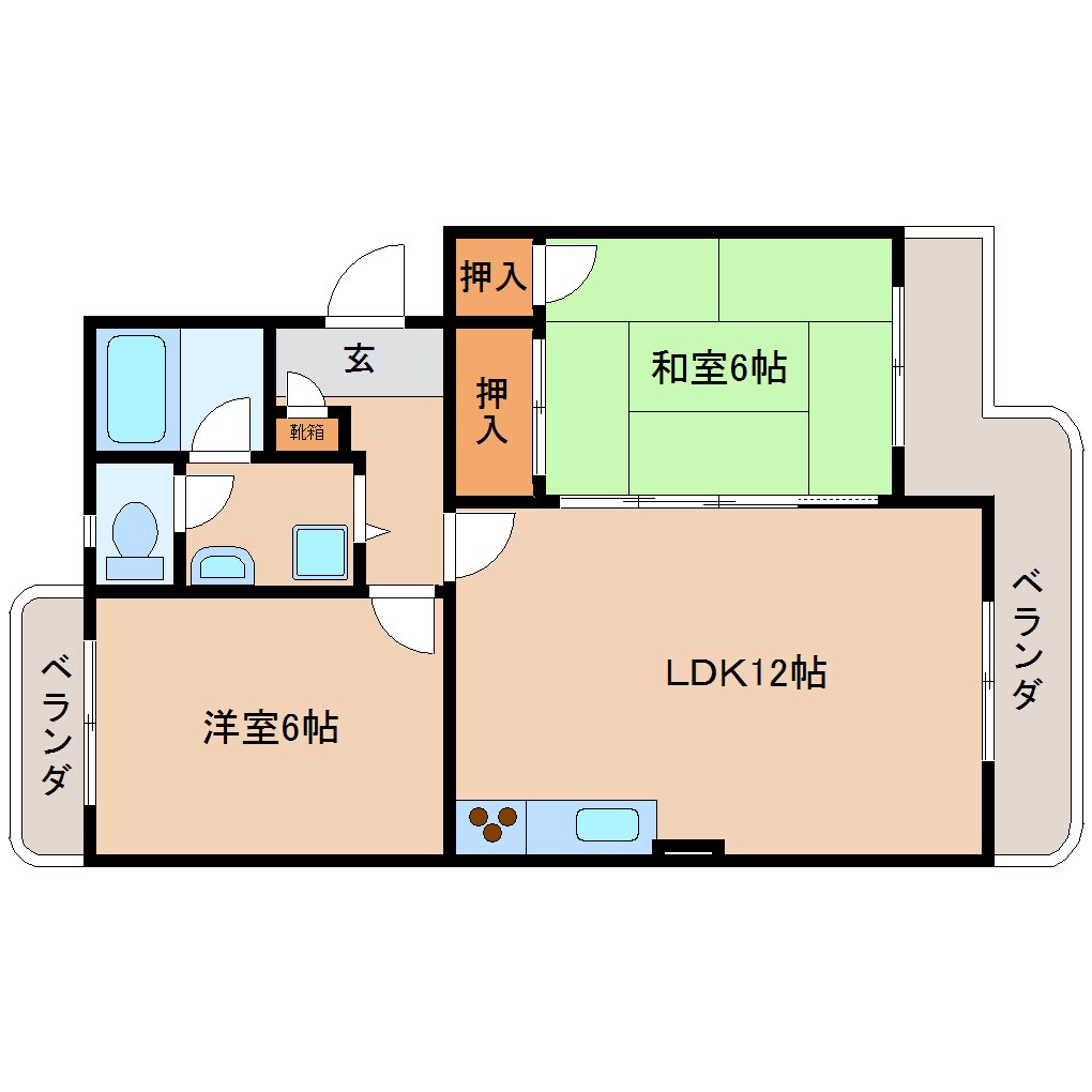 静岡駅 バス31分  瀬名新田下下車：停歩4分 2階の物件間取画像