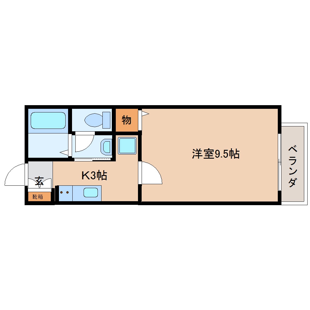 静岡駅 バス24分  中央町下車：停歩6分 2階の物件間取画像