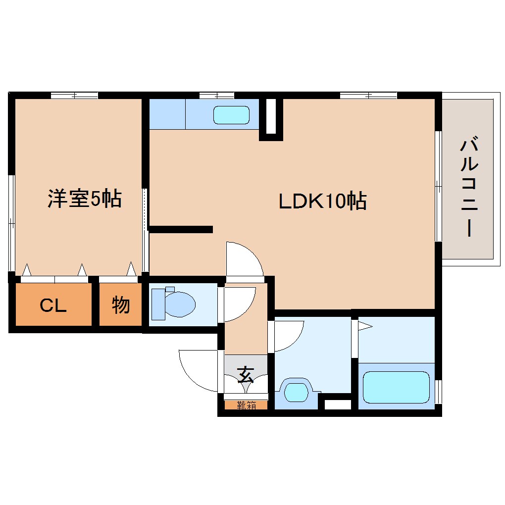 静岡駅 バス23分  東高前下車：停歩3分 2階の物件間取画像