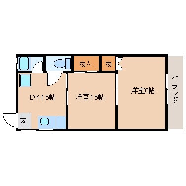 草薙駅 バス6分  弥生町下車：停歩6分 1階の物件間取画像