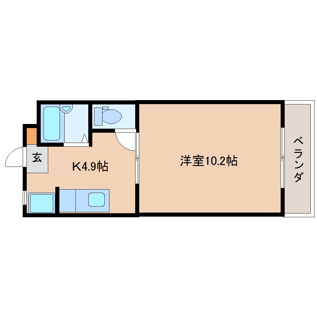 静岡県静岡市清水区半左衛門新田マンション 1階の物件間取画像