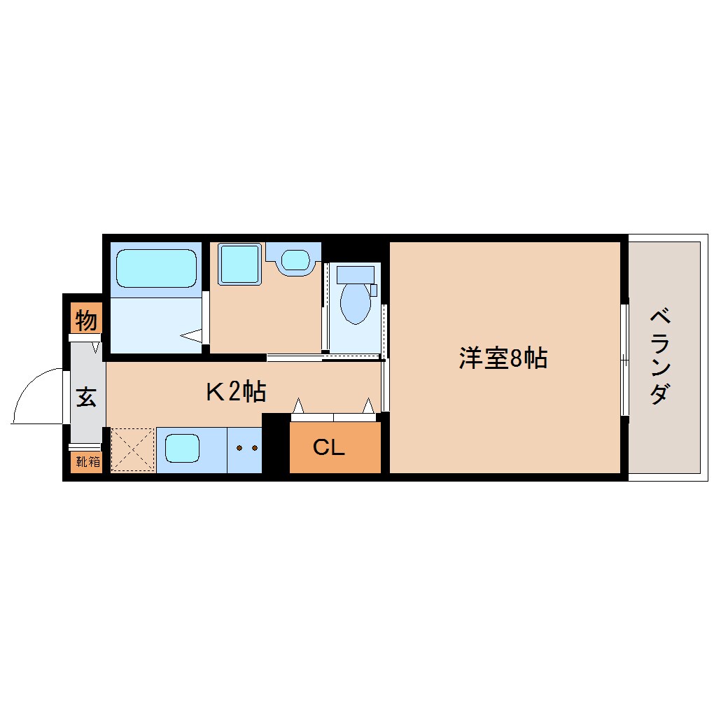 御門台駅 徒歩17分 2階の物件間取画像