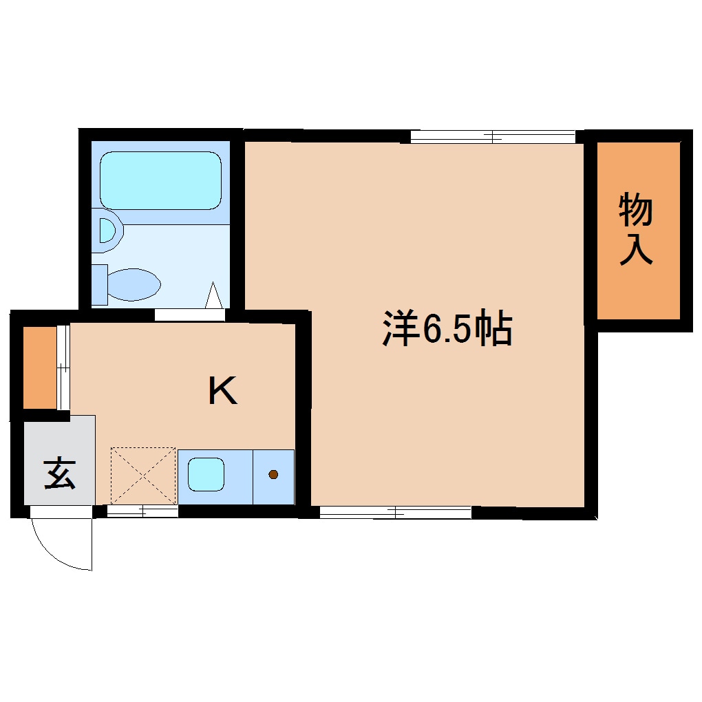 草薙駅 徒歩15分 1階の物件間取画像