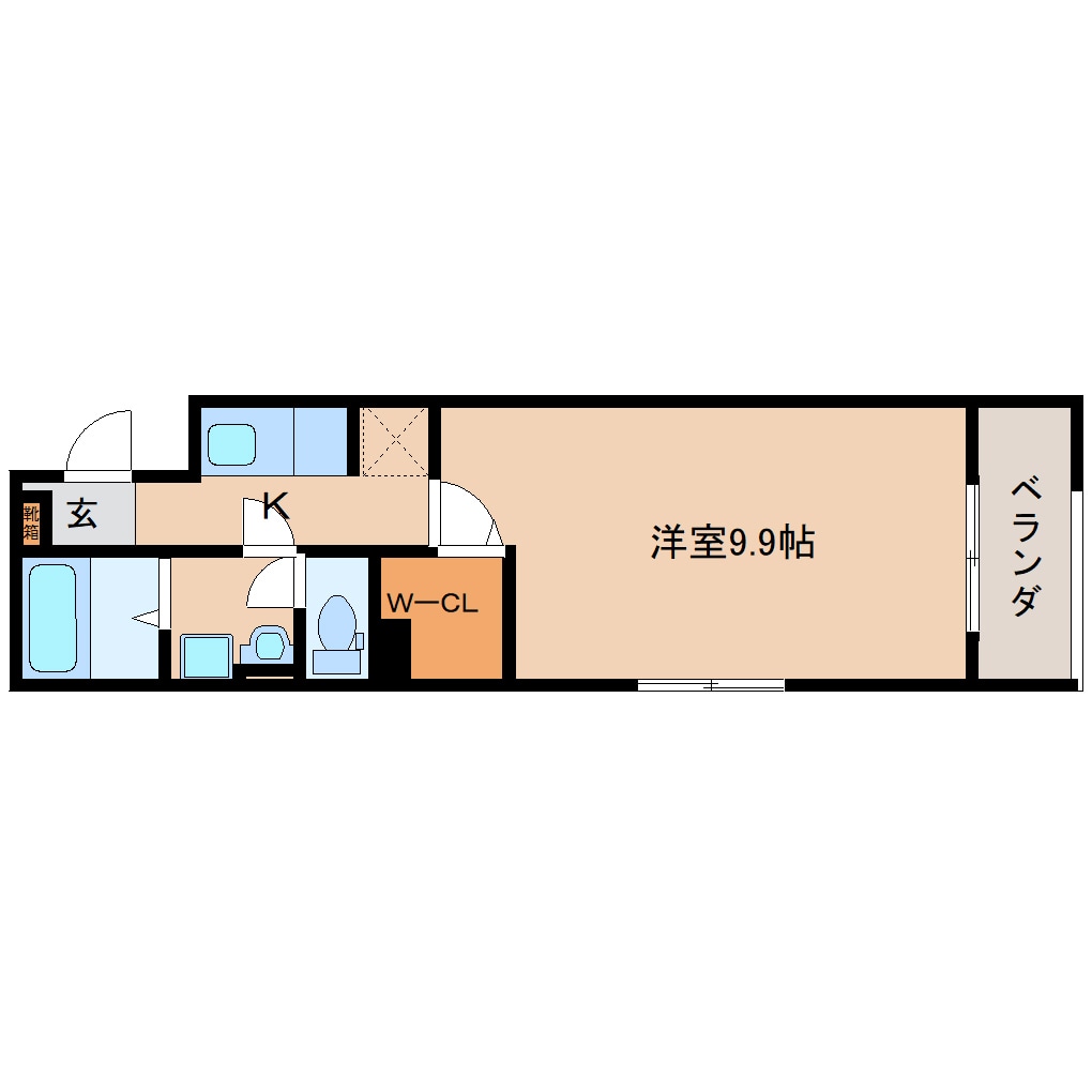 県立美術館前駅 徒歩7分 3階の物件間取画像