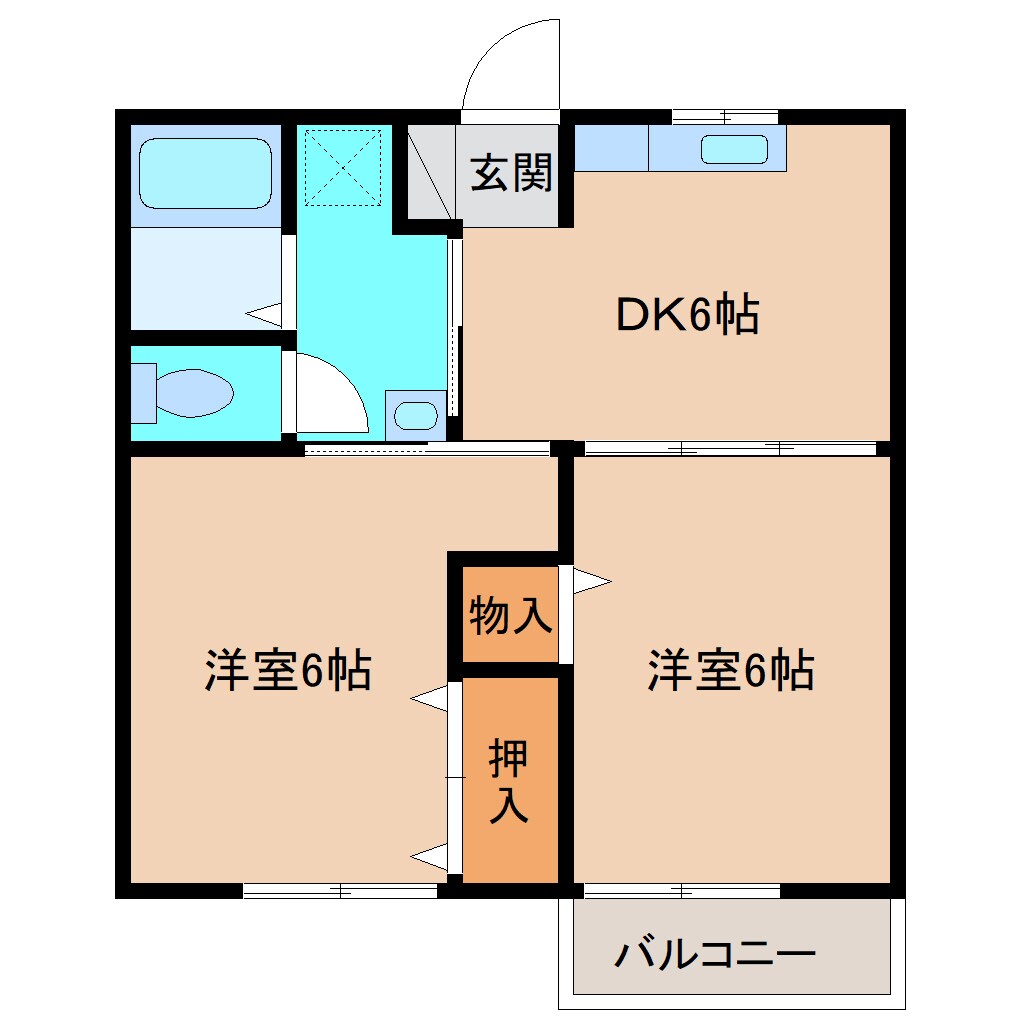 サンテラス窪の物件間取画像