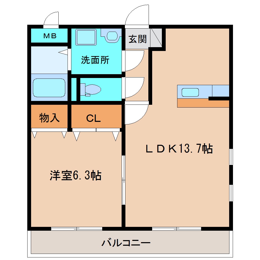 Ｋ・プランドールの物件間取画像