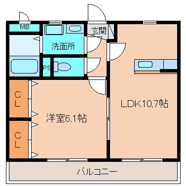 ぴゅあグリーンの物件間取画像