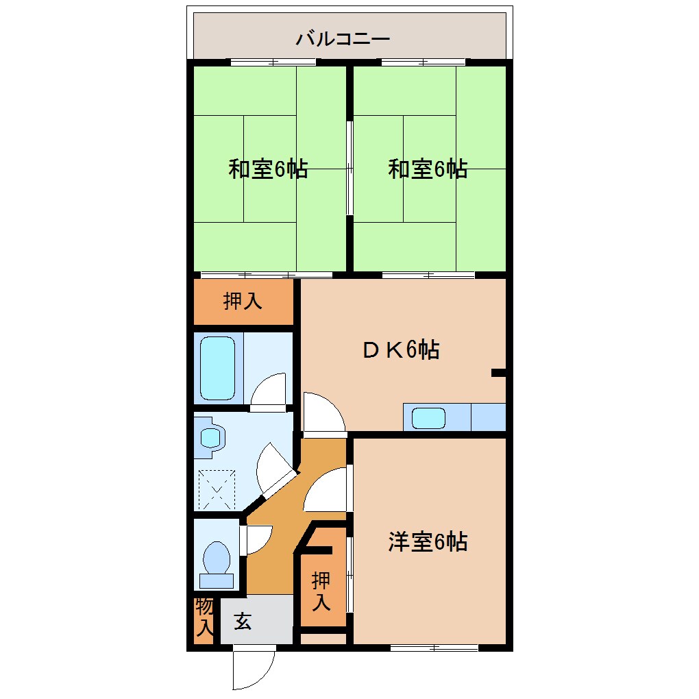 物件間取画像