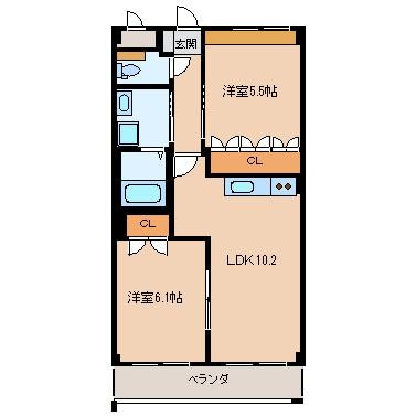 リオグランデ エムの物件間取画像