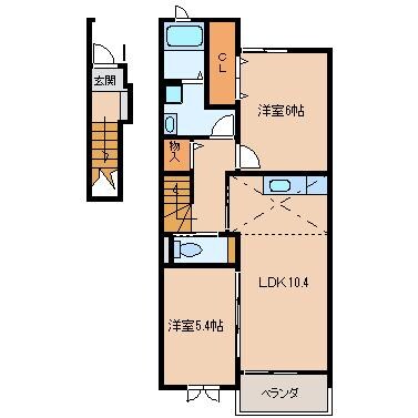 メゾンウィズⅠの物件間取画像