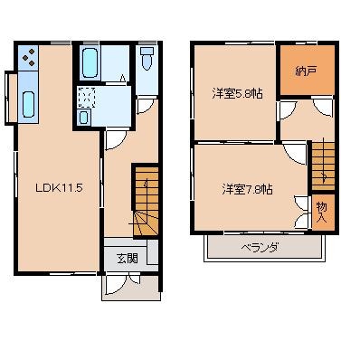 コーポSENⅤの物件間取画像