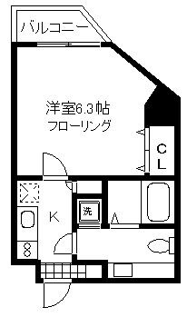 中野駅 徒歩1分 9階の物件間取画像