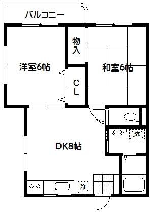 アップルマンションの物件間取画像