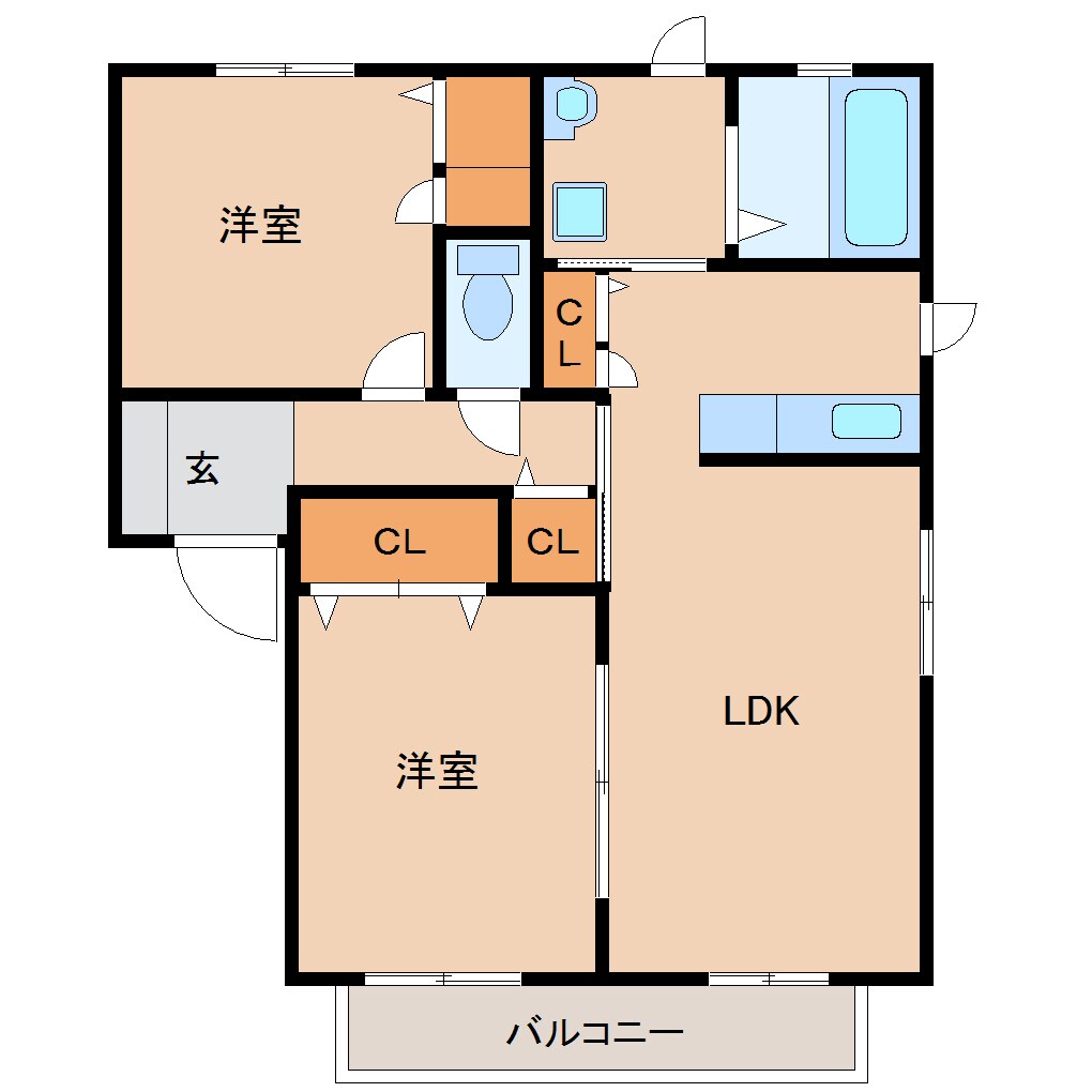 プレジデンツ弐番館の物件間取画像