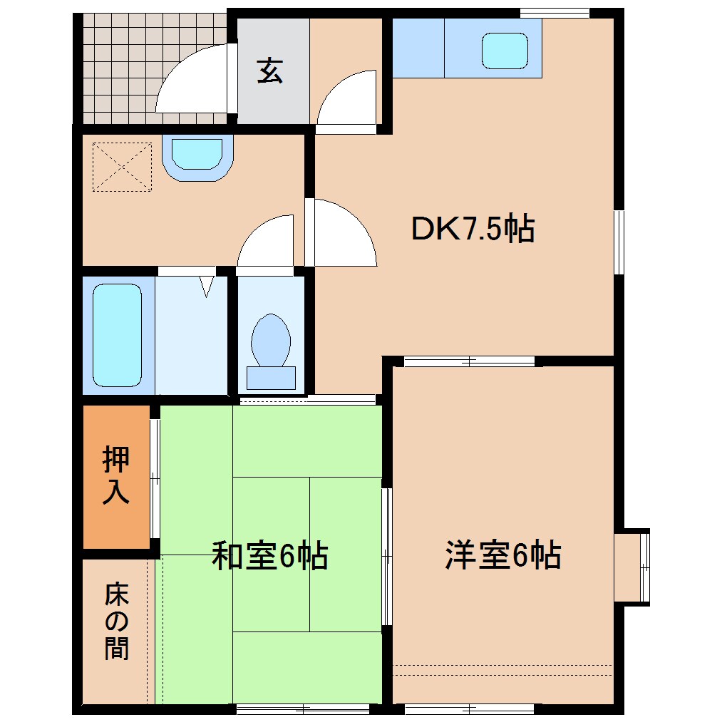 物件間取画像