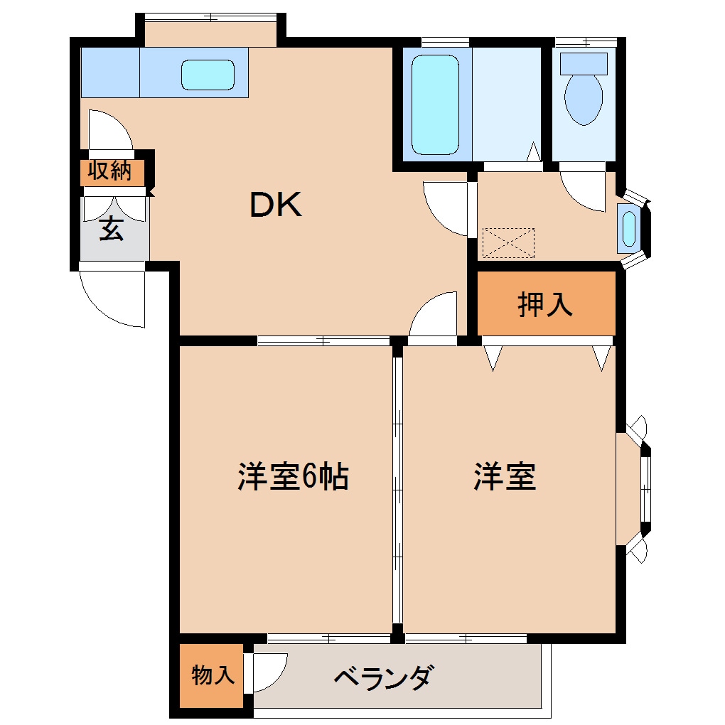 シャンドポワールの物件間取画像