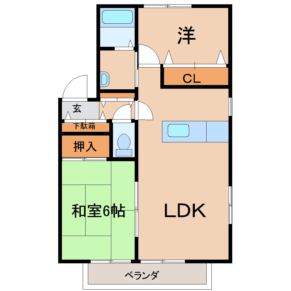 ファミールBの物件間取画像