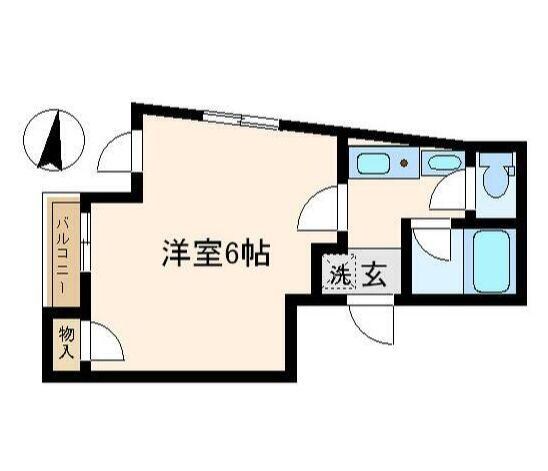 中野新橋駅 徒歩4分 2階の物件間取画像