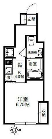 代々木八幡駅 徒歩5分 1階の物件間取画像