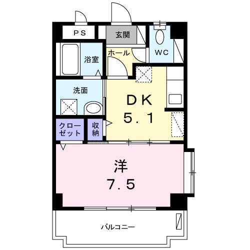 あさとばる赤嶺の物件間取画像