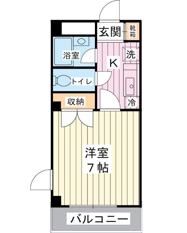 サンライズ堀江の物件間取画像