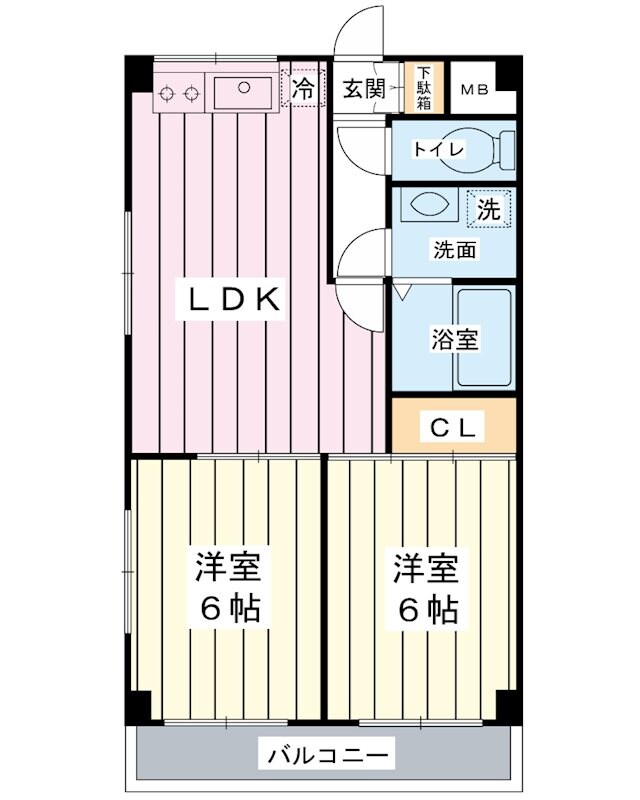 清和浦安マンションの物件間取画像