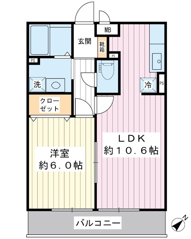 アヴァンタージュの物件間取画像