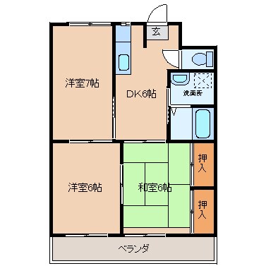 インペリアル河野の物件間取画像