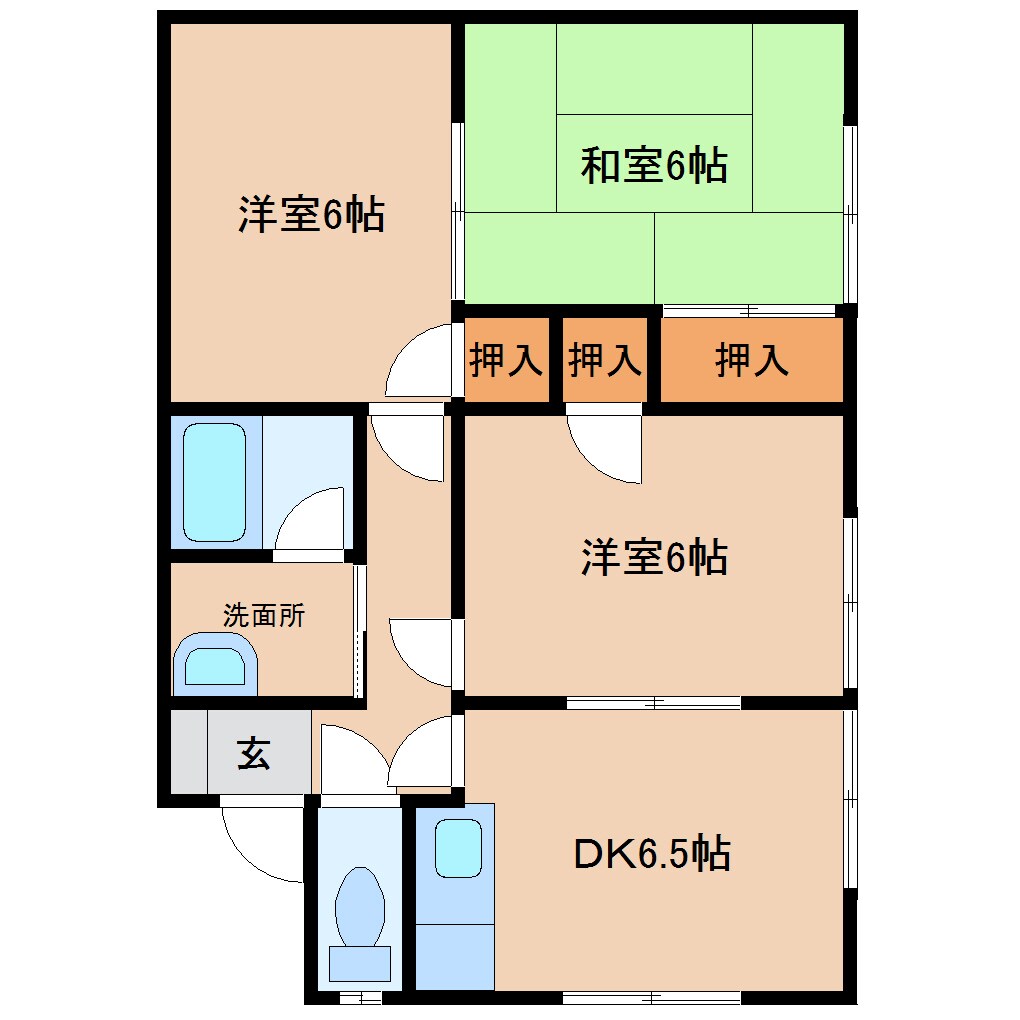 物件間取画像