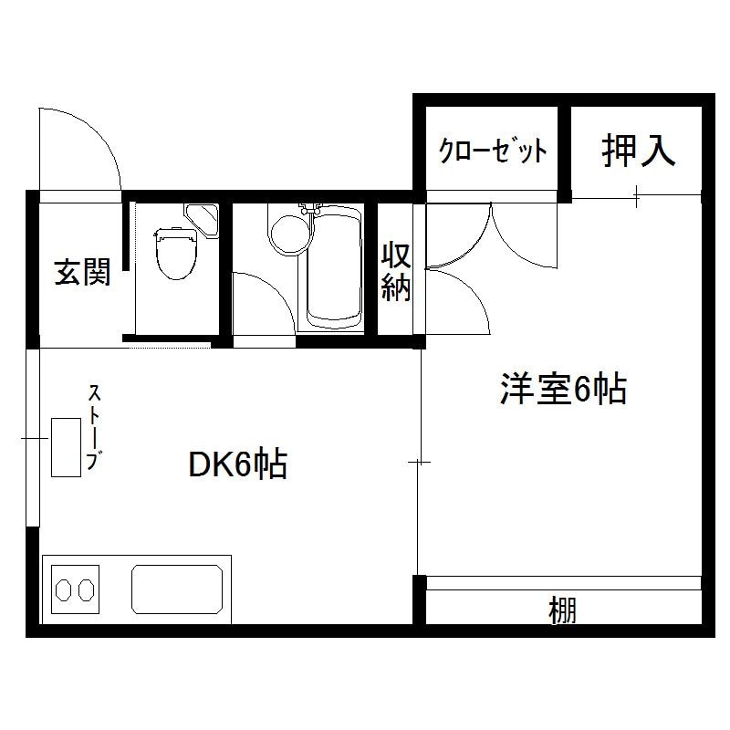 マツバラハイツの物件間取画像