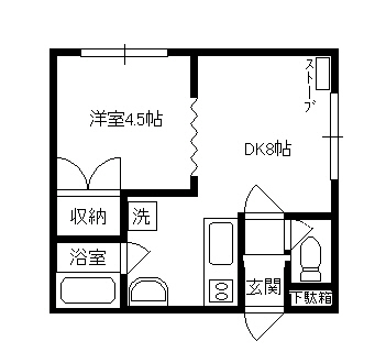 潮見10丁目 徒歩3分 2階の物件間取画像